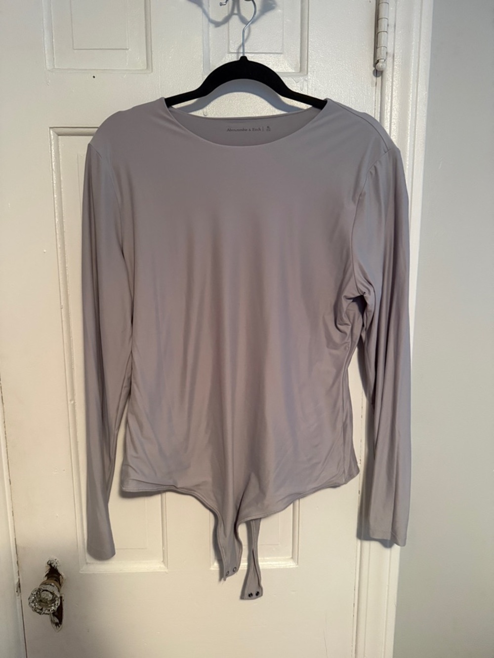 Abercrombie & Fitch Long Sleeve Gray Bodysuit
